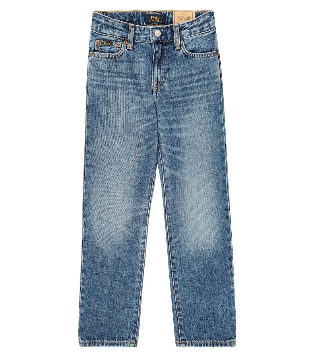 

Джанара прямые джинсы Polo Ralph Lauren Kids, синий