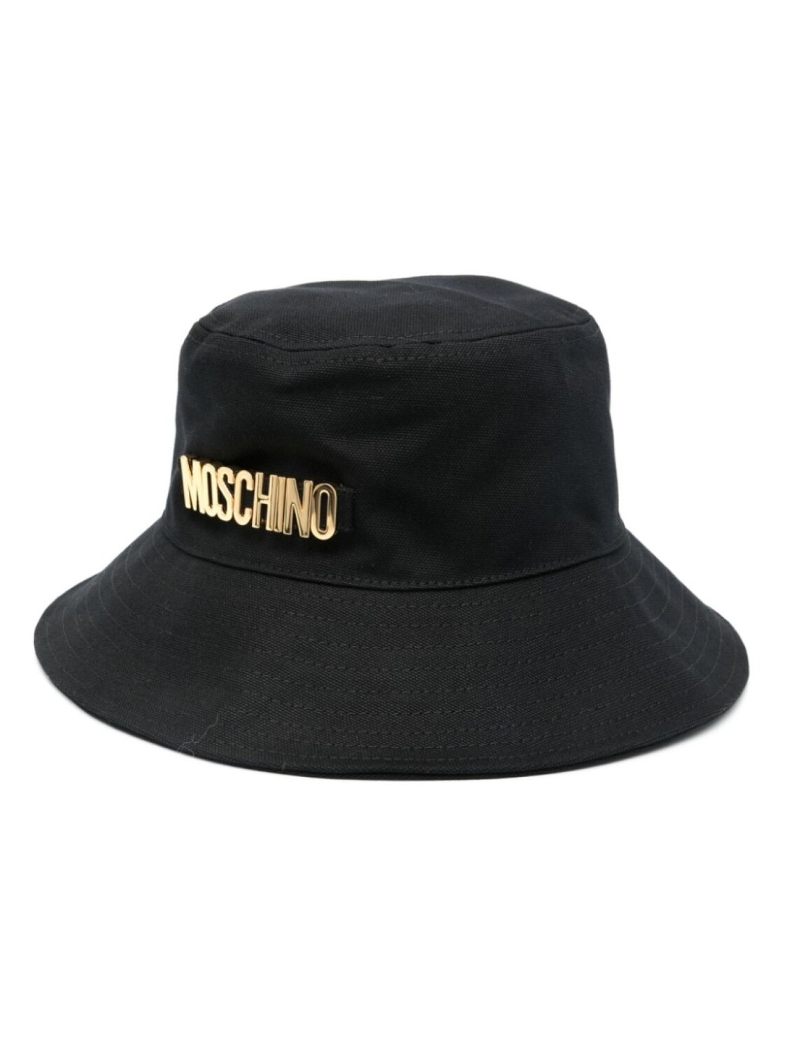 

Moschino панама с логотипом, черный