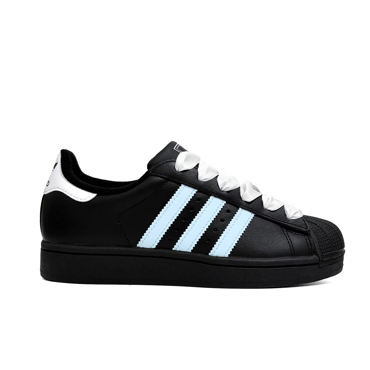 Кроссовки для скейтбординга Superstar 2 Starry Whispers Leather Low top Kids' Skateboarding Shoes Black Teenagers Adidas Originals — фото 3