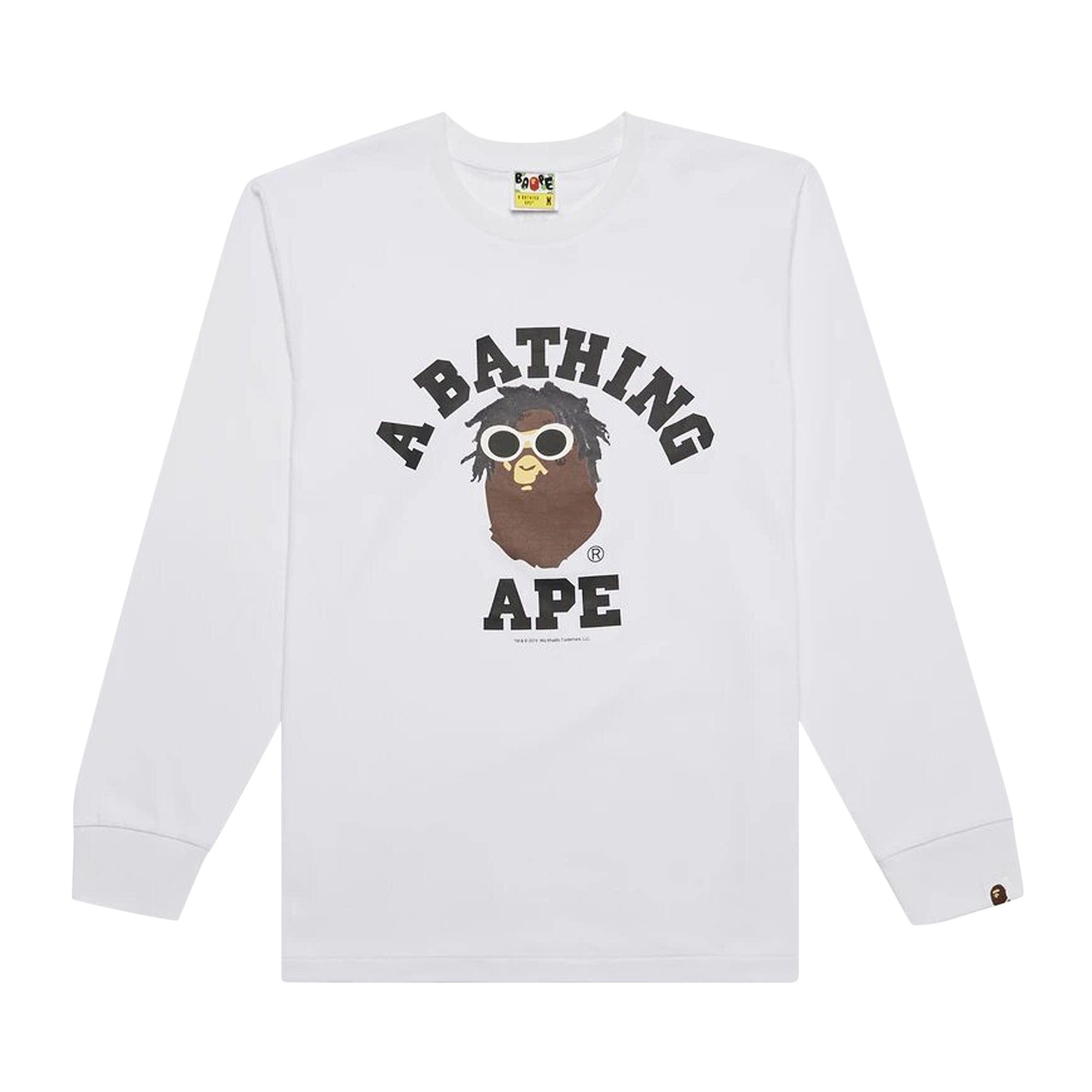 

Футболка BAPE College L/S Белая