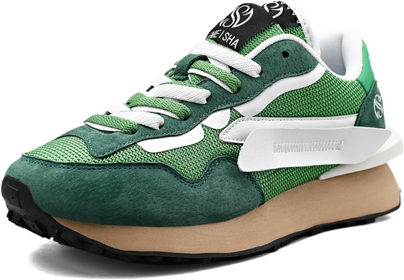 

Мужские ретро-кроссовки на платформе, классические шнурованные кеды для повседневной носки, тенниса, бега и прогулок - стильные и удобные Aokisx, зеленый