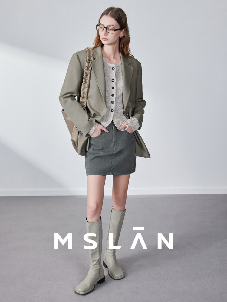 

Юбка джинсовая MSlan, серый