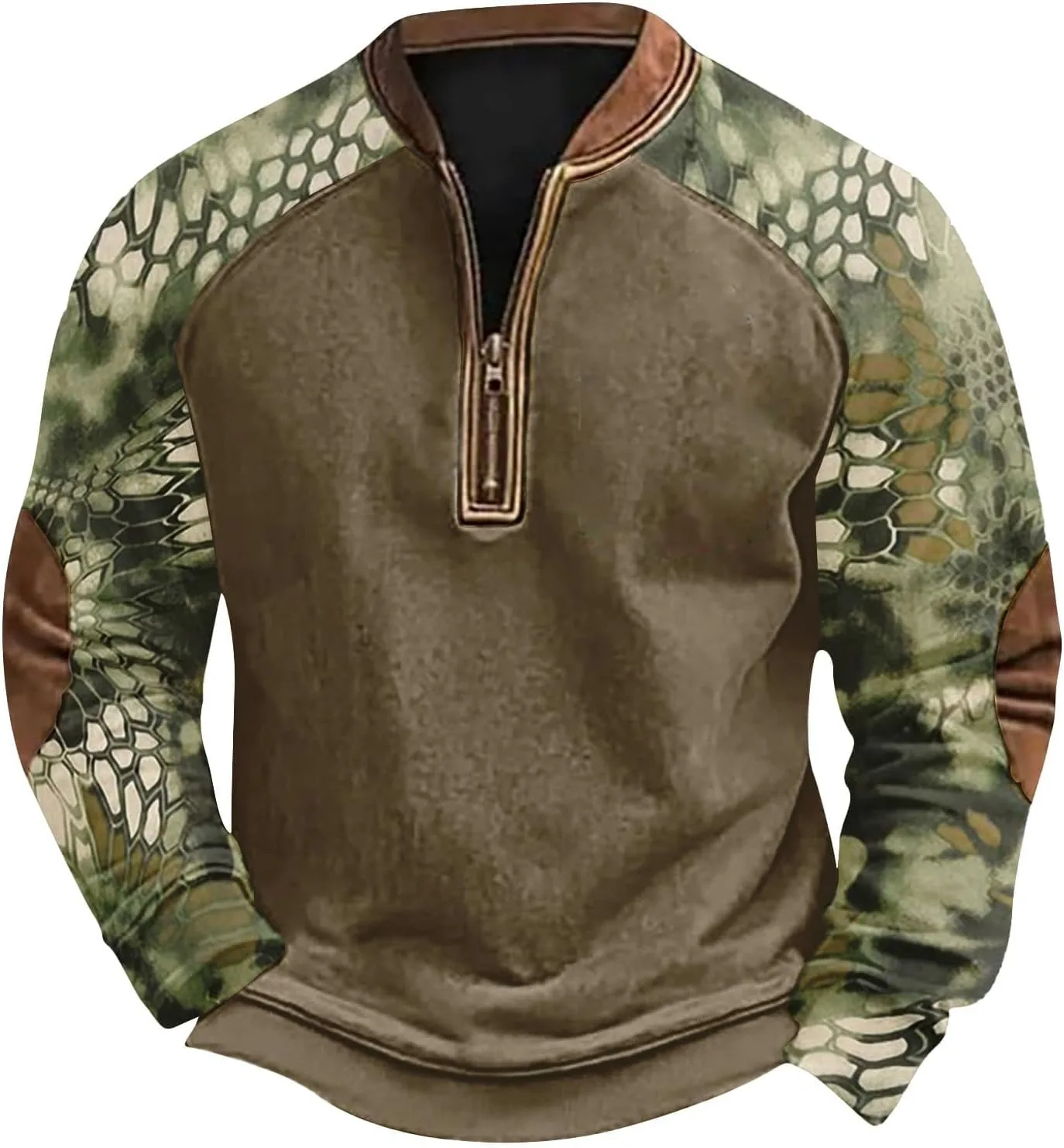 

Мужская камуфляжная толстовка с капюшоном Camo Quarter Zip RSZGSWS