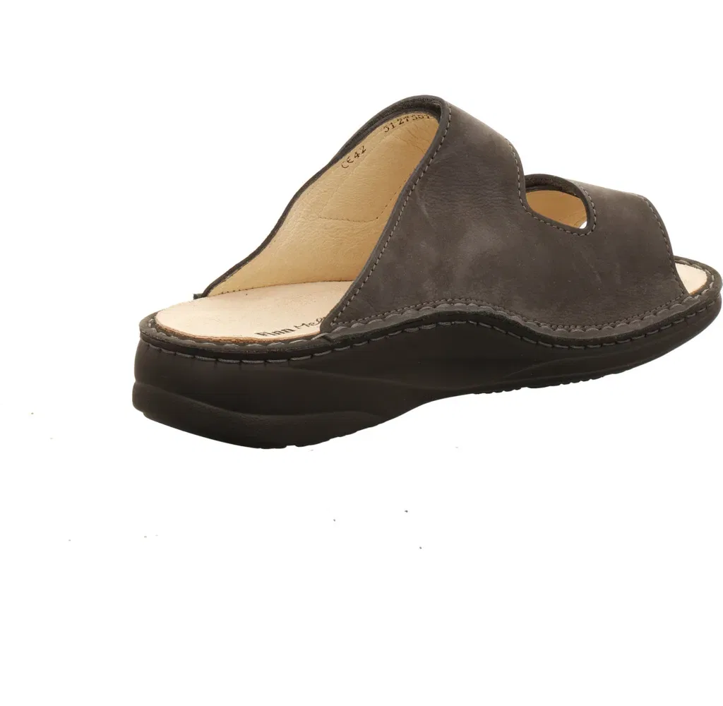 Тапочки Finn Comfort из нубука серые — фото 2