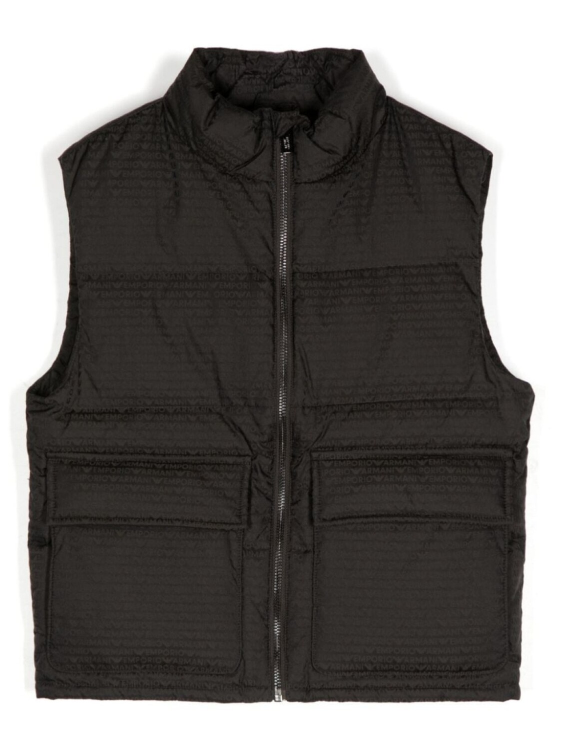 

Emporio Armani Kids пуховик с логотипом, черный