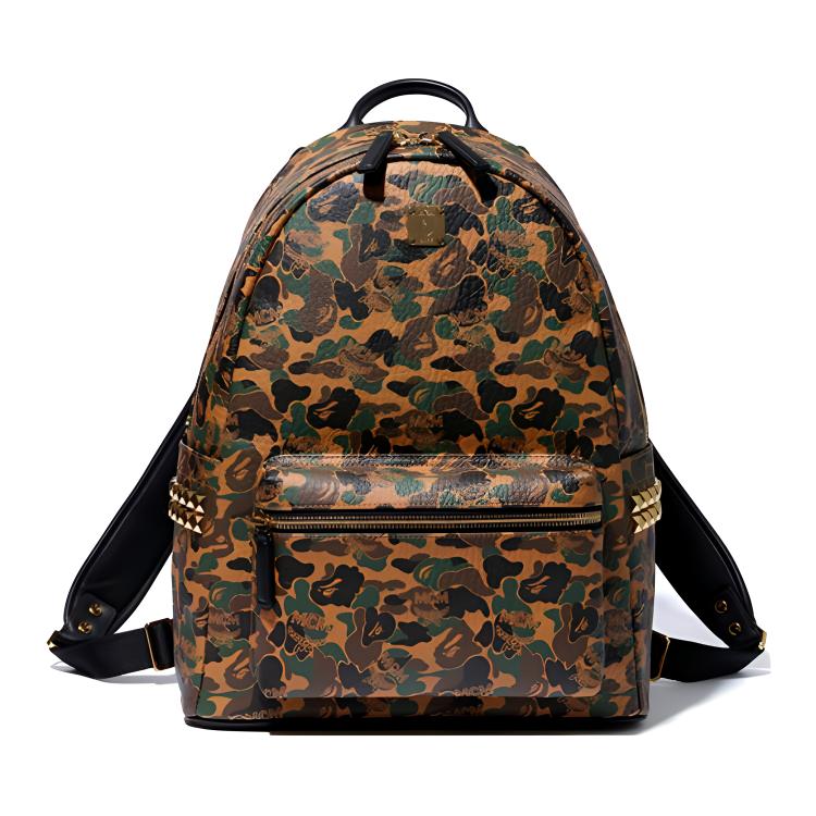 

A BATHING APE Кожаный рюкзак унисекс черный