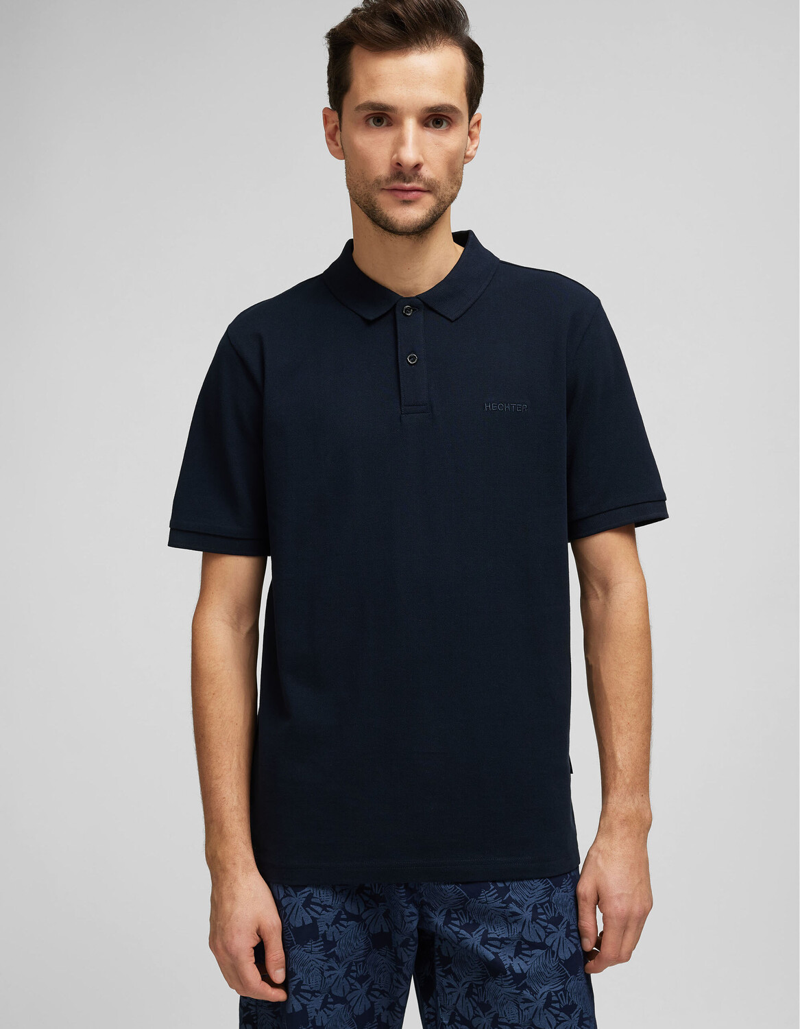 

Поло HECHTER PARIS, цвет midnight blue