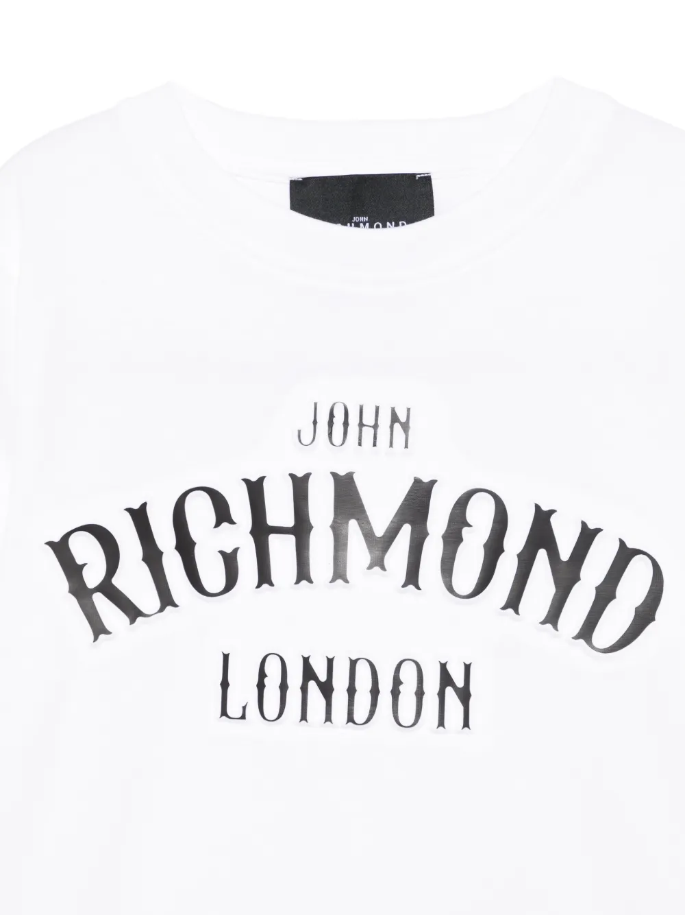 Футболка с тисненым логотипом John Richmond Junior, белый — фото 3