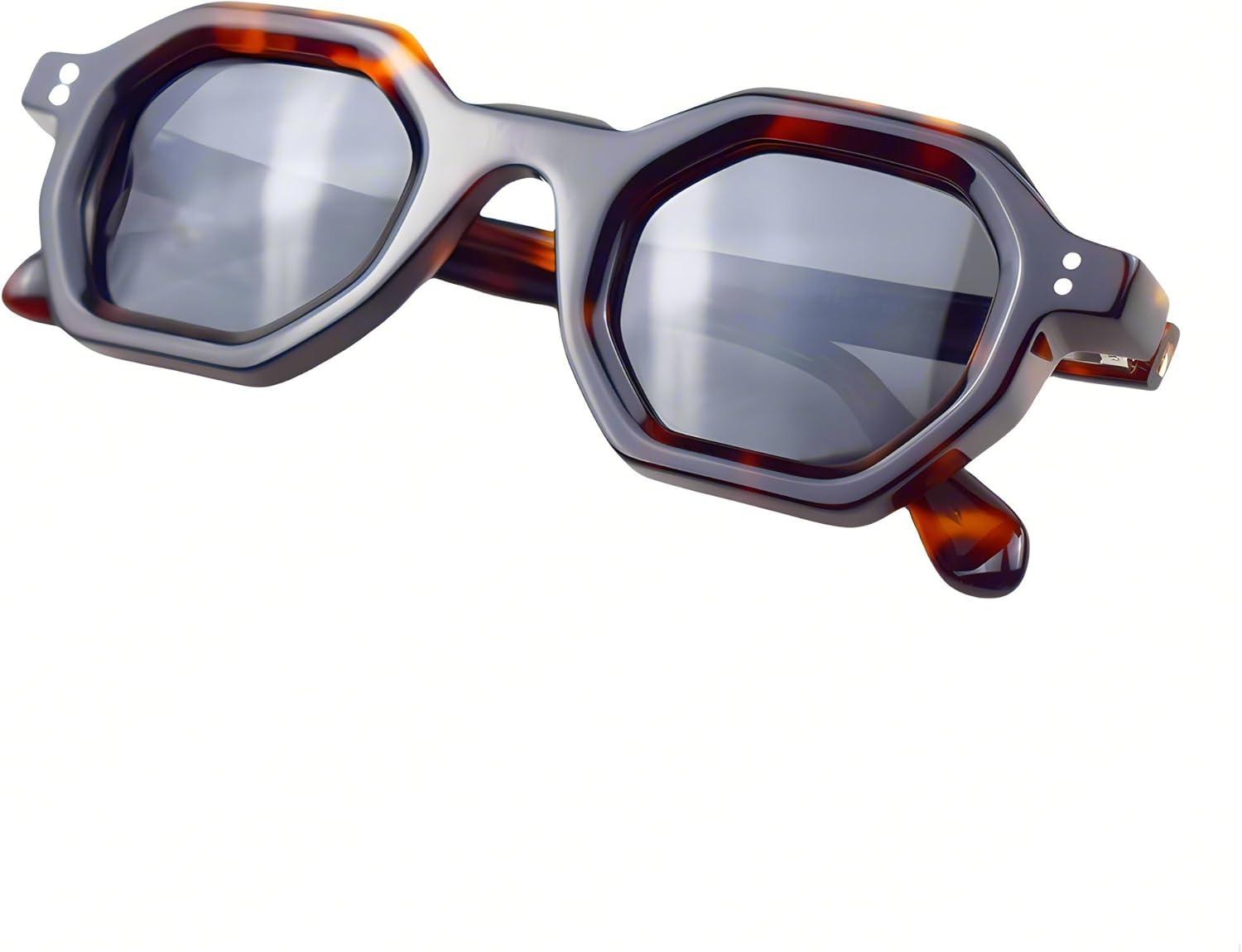 

Ретро-очки с квадратными поляризованными линзами из ацетата в винтажном стиле, с пружинными шарнирами, оправы для солнцезащитных очков, унисекс, для мужчин и женщин BETSION, Tortoise