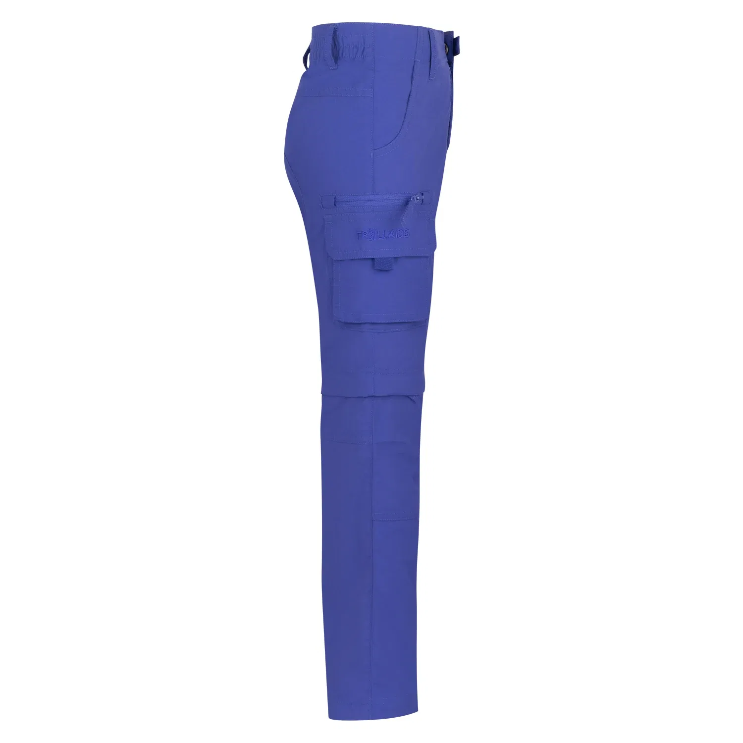 Треккинговые штаны Zipp-Off Slim Fit Trollkids, glow blue — фото 4