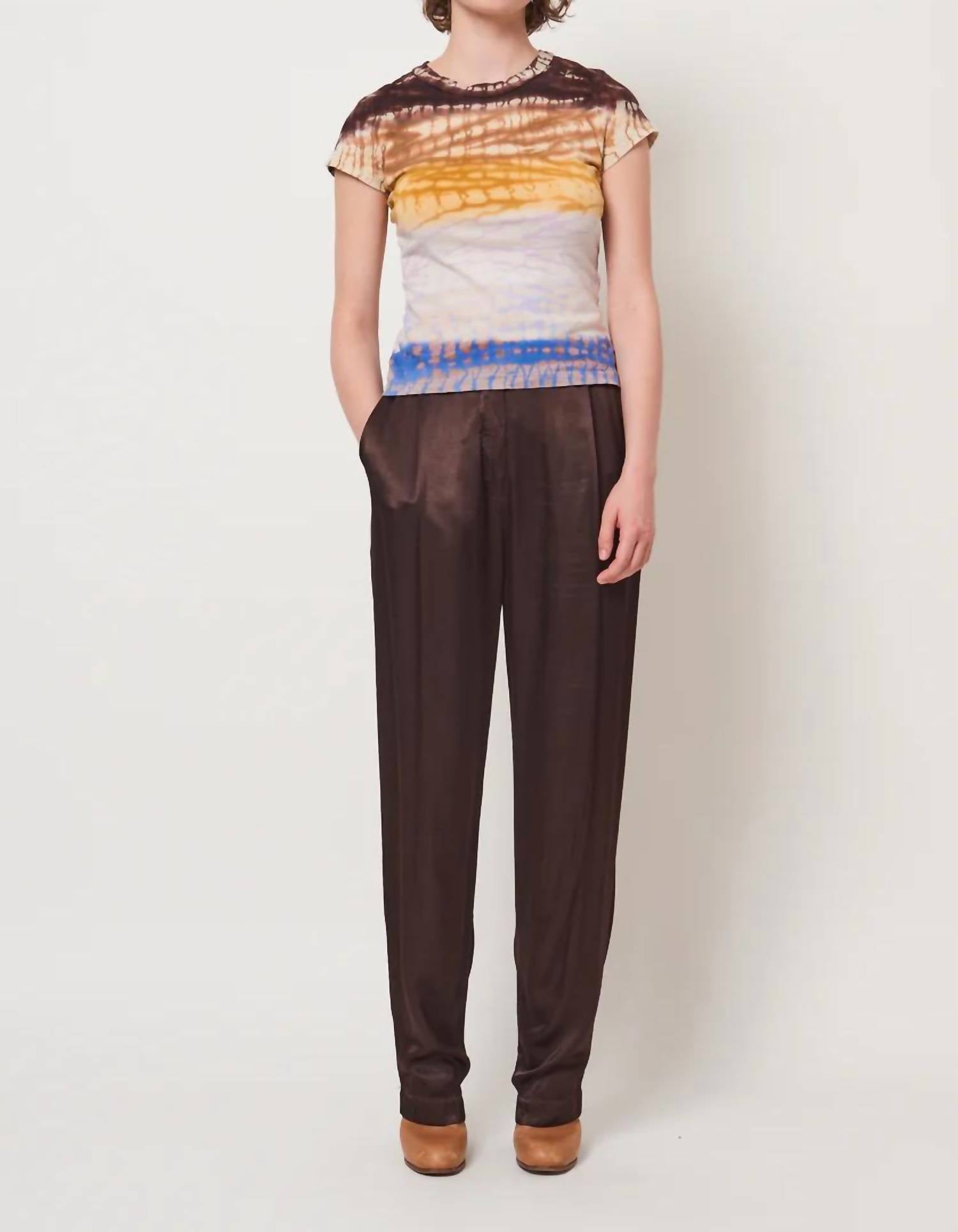 

Топ Treatment Liv Tee в радужных оттенках Raquel Allegra, цвет rainbow hues