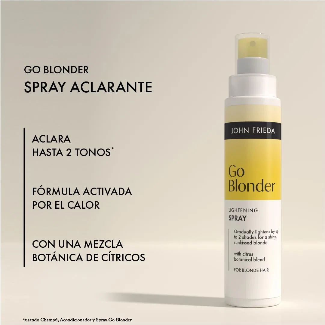 Прогрессивный осветляющий спрей John Frieda Go Blonder для светлых волос 100 мл John Frieda — фото 3