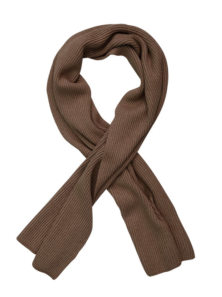 

MOSS COPENHAGEN Шарф "Galine Rachelle" темно-коричневого цвета - (Д)170 x (Ш)38 см