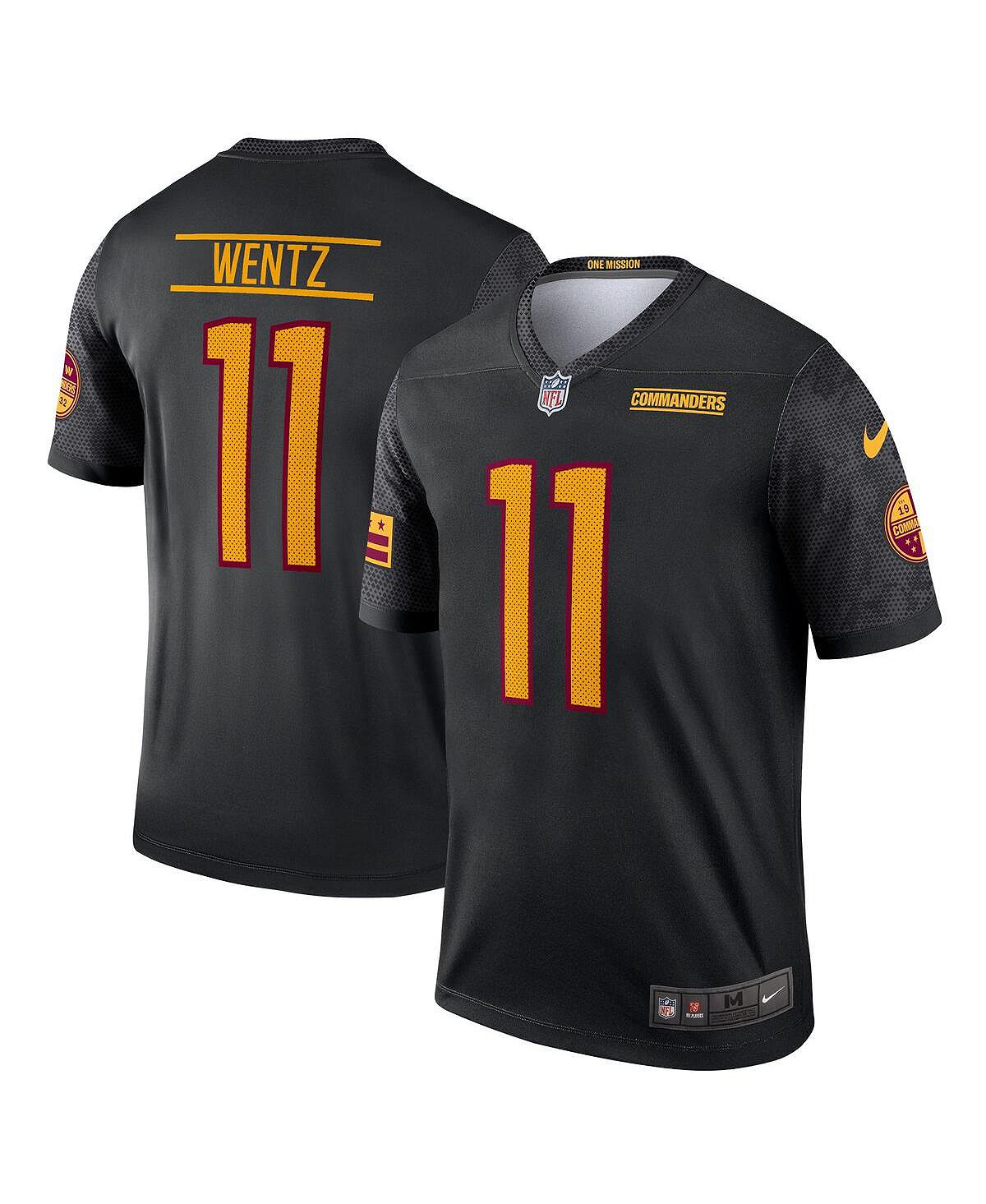 

Мужская черная майка Carson Wentz Washington Commanders Alternate Legend Nike