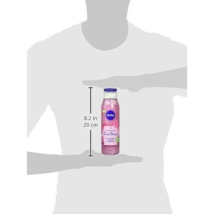 Экологически чистый гель для душа Fresh Blends Raspberry 300 мл с черничным и миндальным молочком - для женщин, Nivea — фото 3