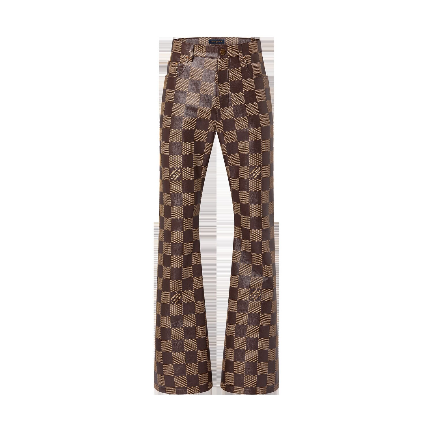 

Кожаные штаны Damier Louis Vuitton, коричневый
