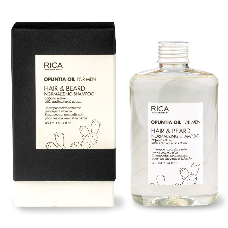 Rica, Opuntia Oil For Men, увлажняющий шампунь для волос и бороды, 250 мл — фото 2