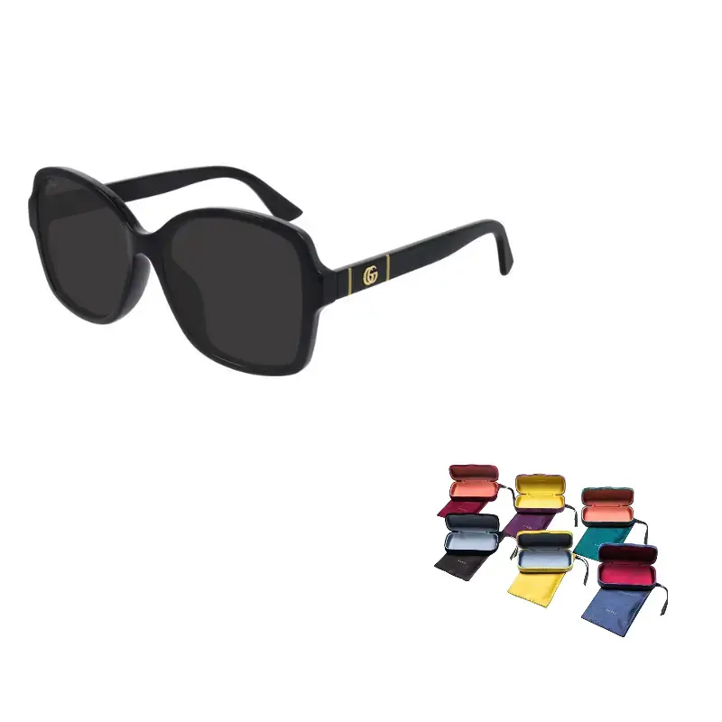 

Очки солнцезащитные женские Gucci в овальной форме, черный