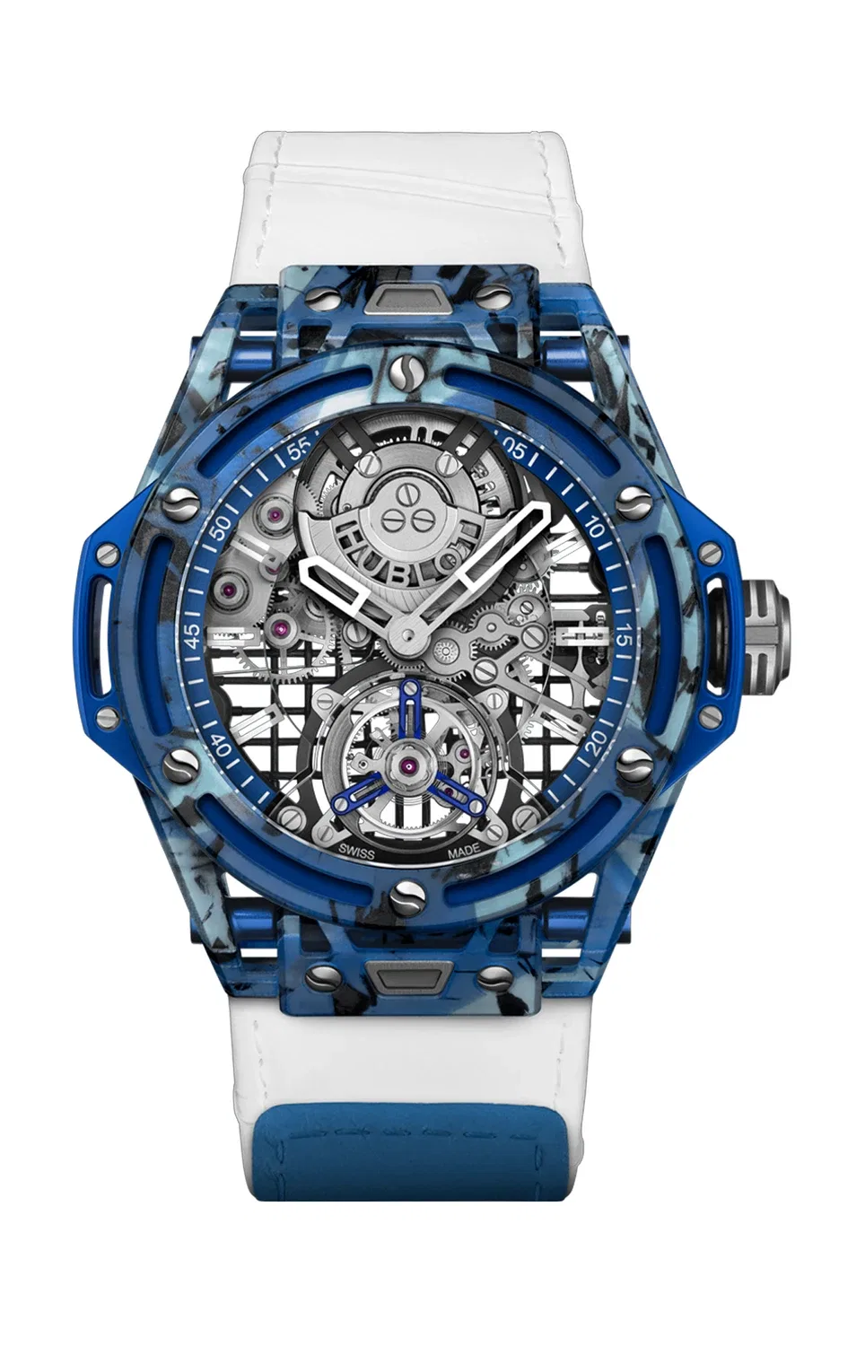 BIG BANG TOURBILLON NOVAK DJOKOVIC GOAT EDITION BLUE 44 ММ - 429.QKB.0120.NR.DJO26 HUBLOT, золотой