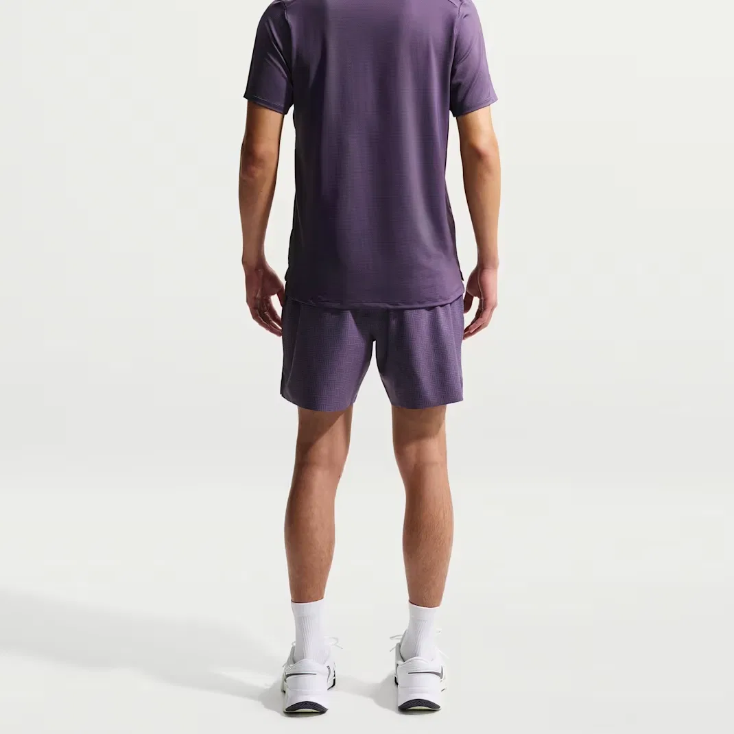 Мужские теннисные шорты Court Advantage Nike, Dark Color Raisins/White — фото 4