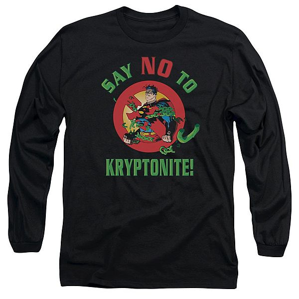 

Футболка с длинным рукавом Superman say no to kryptonite Licensed Character