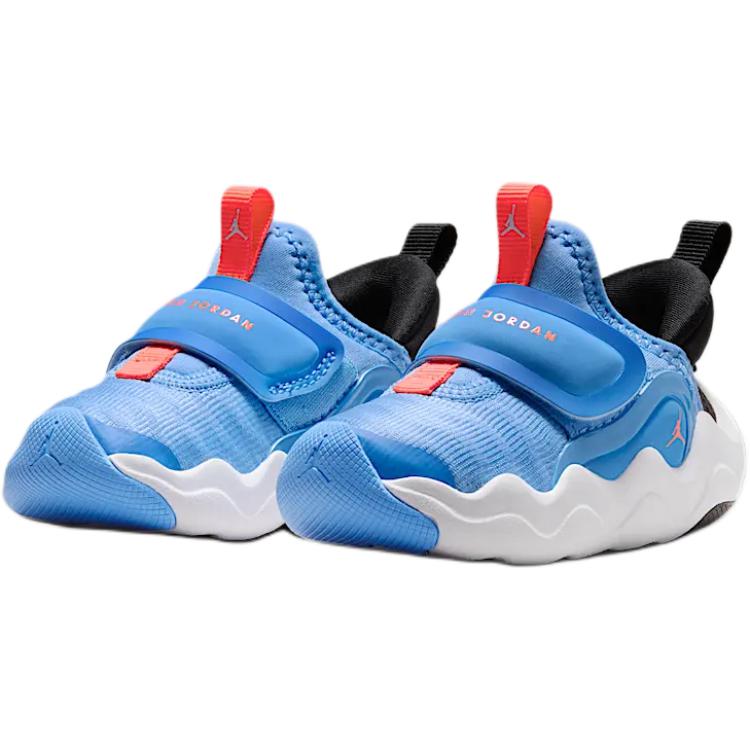 Jordan Противоскользящие износостойкие низкие детские ботинки blue для малышей — фото 4
