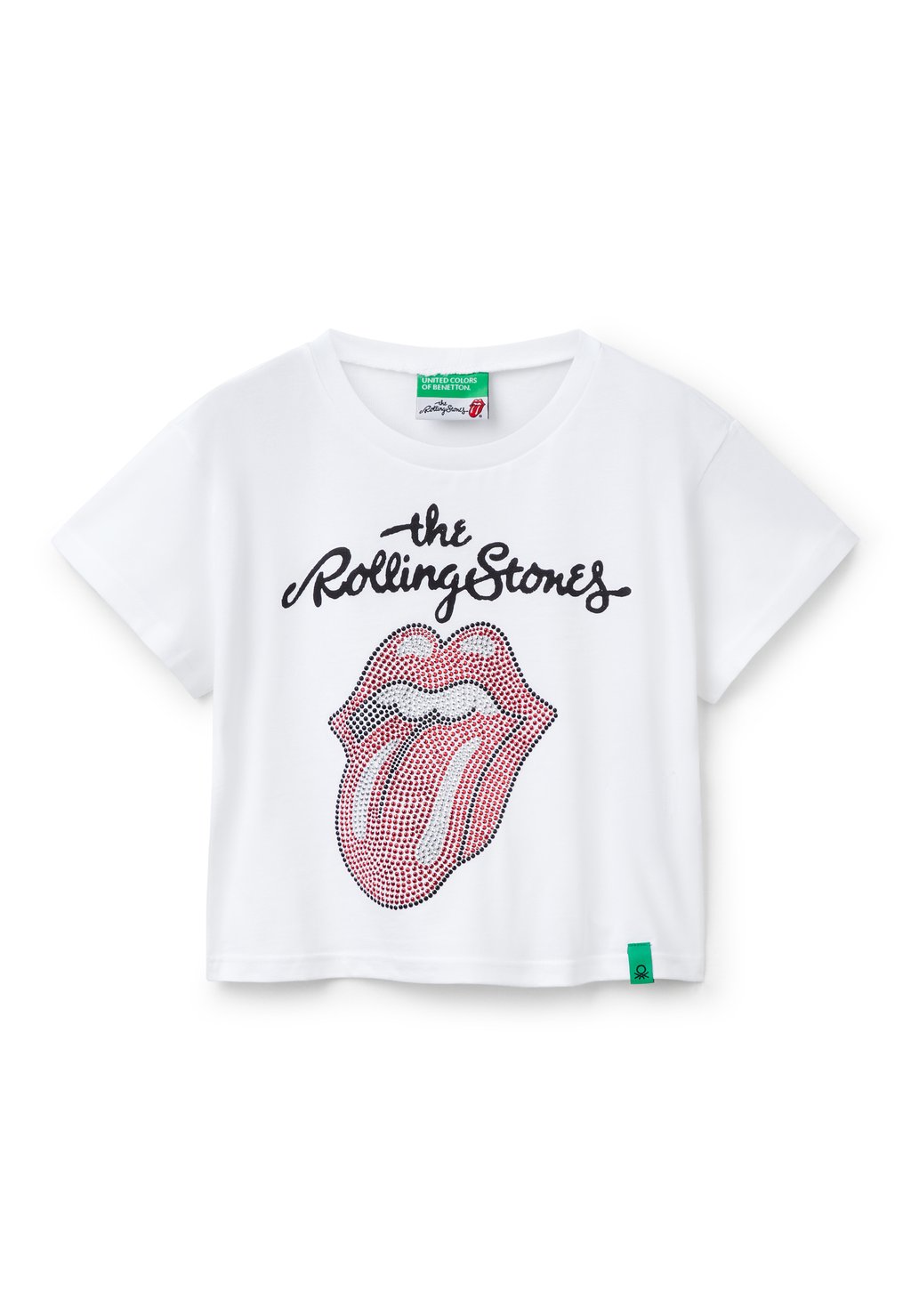

Футболка с принтом THE ROLLING STONES United Colors of Benetton, белый