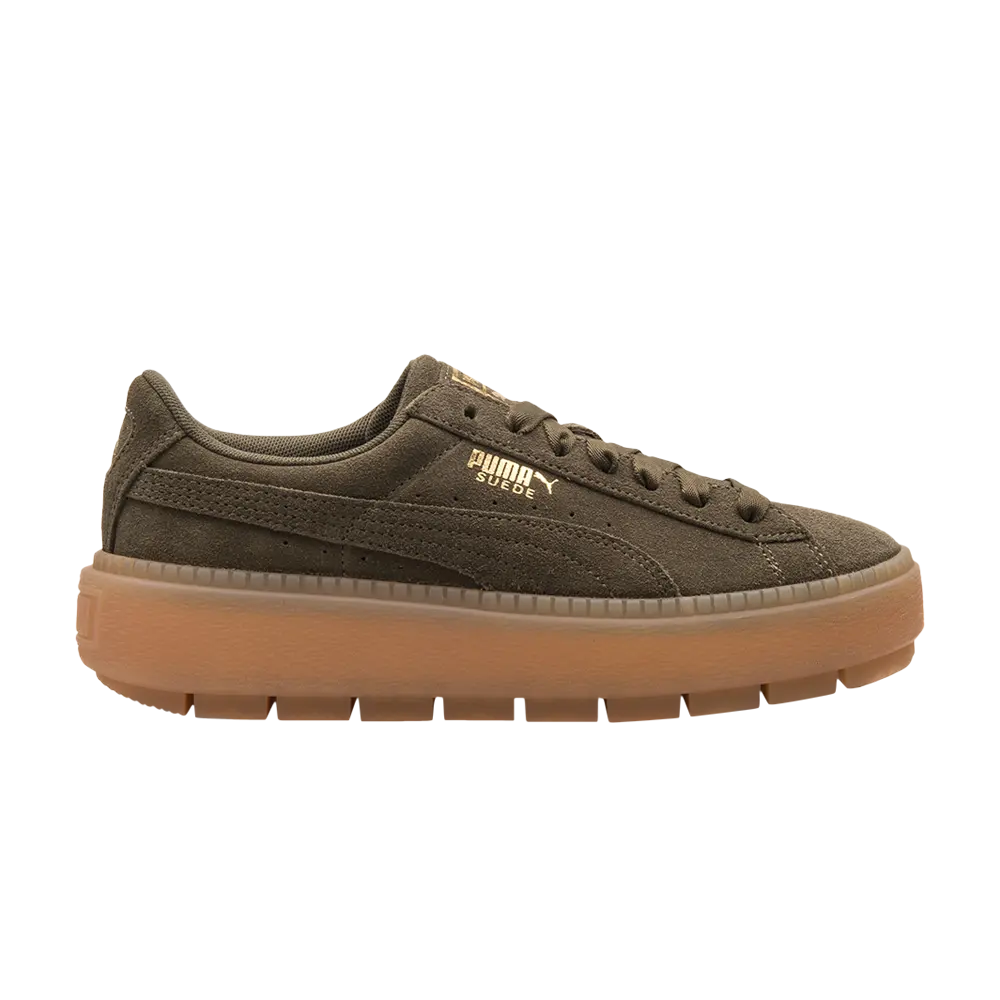 

Кроссовки Wmns Suede Platform Trace Puma, зеленый