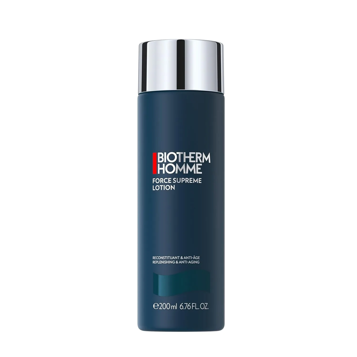 Biotherm Force Supreme лосьон для лица, восстанавливающий и антивозрастной для мужчин с Pro-Xylane и экстрактом кедровых почек, укрепляет и тонизирует кожу, помогает уменьшить признаки старения, 200 мл, Blue