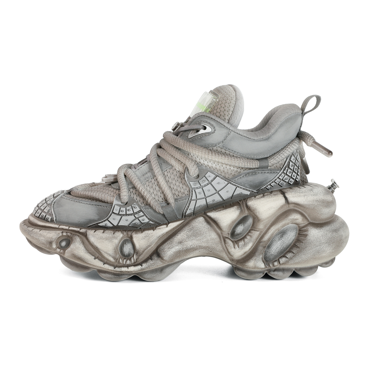 

Кроссовки Unisex Weightlessness Series Star Wars Size 1 с противоскользящей подошвой, высокие, массивные, 9 см, серые ZERO COSMOS, Dirty серый