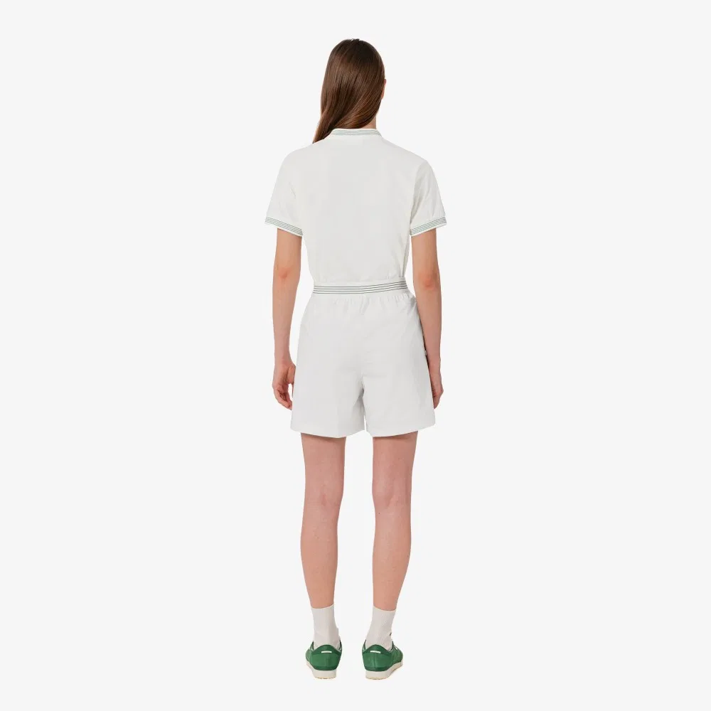 Шорты женские Lacoste Офф-уайт, легкие и стильные — фото 3