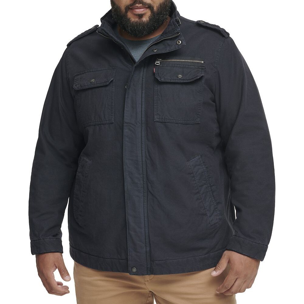 

Хлопковая куртка Levi's Big & Tall, темно-синий