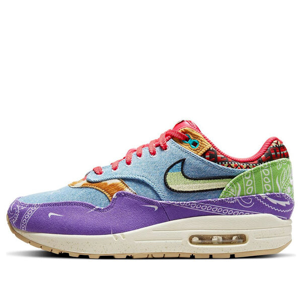 

Кроссовки concept x air max 1 low top фуксия синий Nike, красный