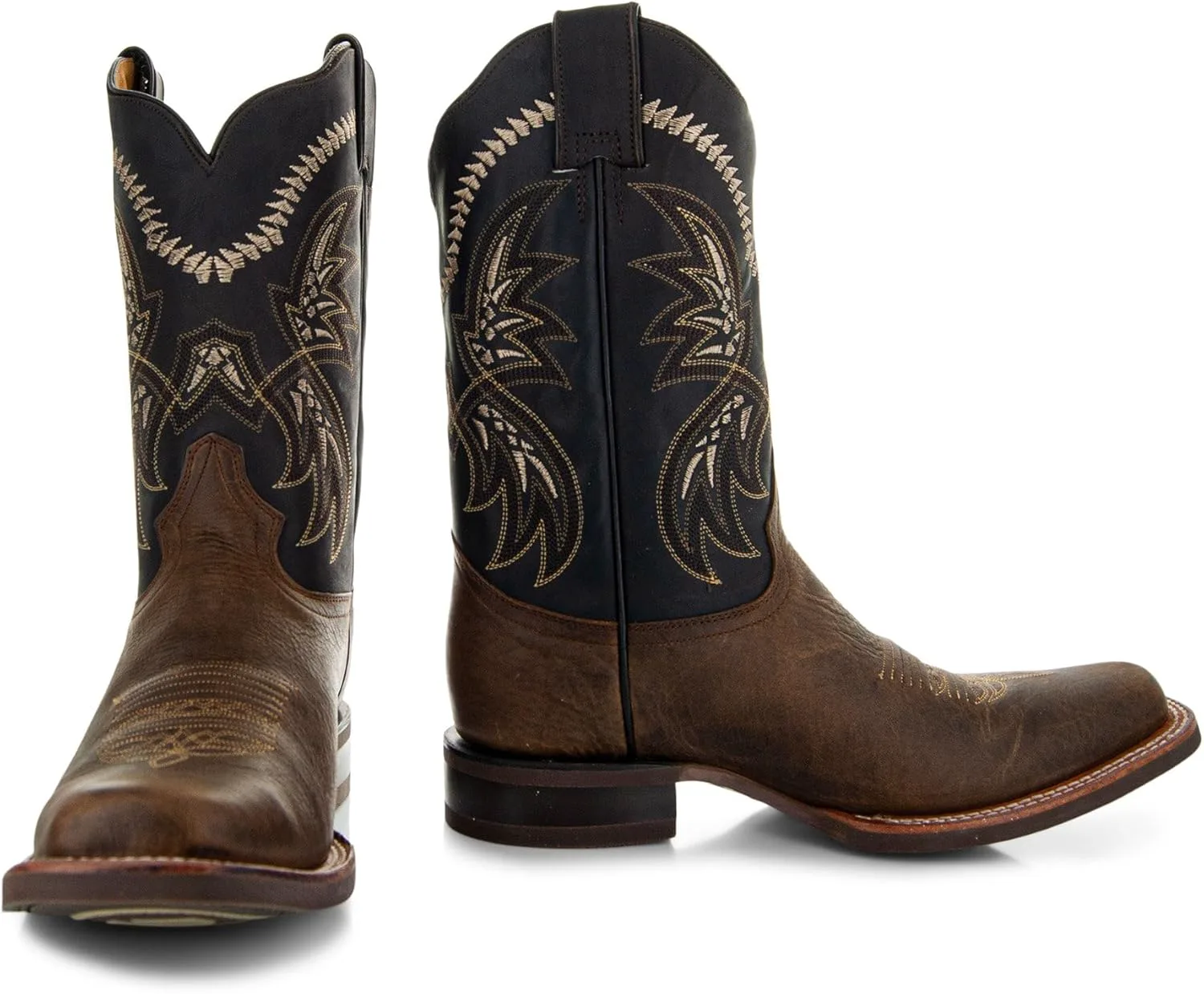 Мужские ковбойские сапоги Soto с квадратным носком H4002 Soto Boots — фото 2