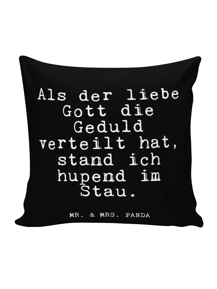 

Подушка Mr & Mrs Panda 40x40 Als der liebe Gott, черный
