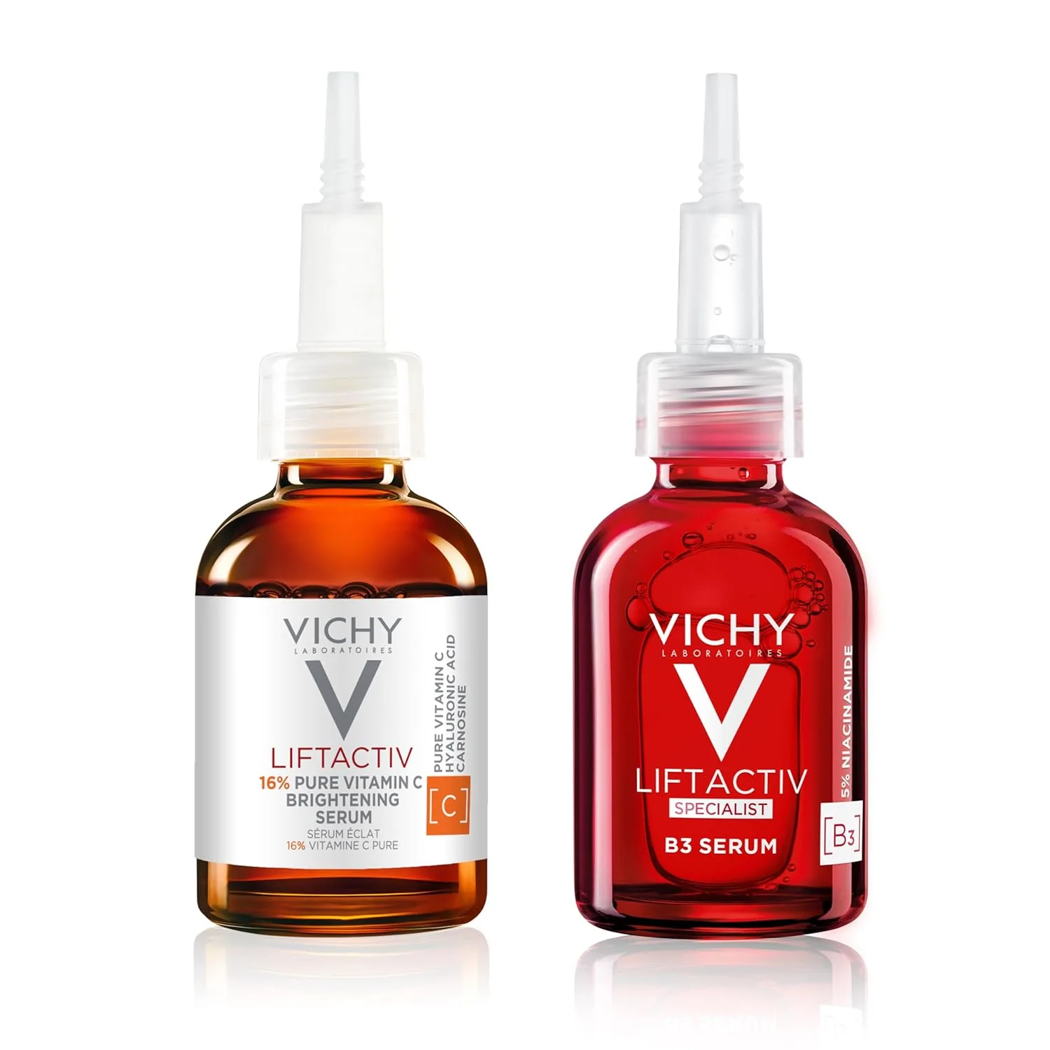 Набор Vichy — LiftActiv Vitamin C сыворотка для лица, осветляющая с чистым витамином C, гиалуроновой кислотой и витамином E, уменьшает морщины