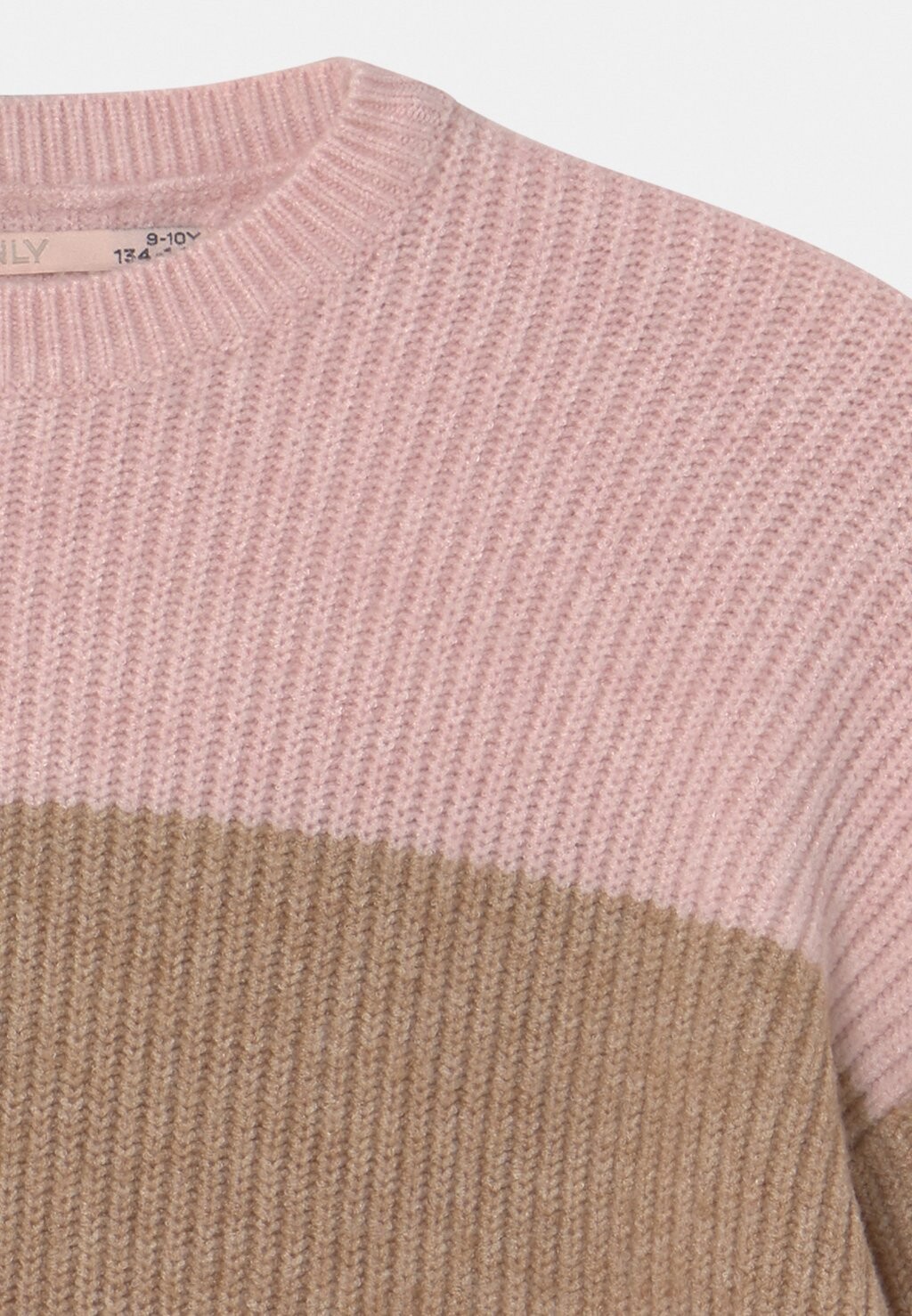 Вязаный свитер KOGSANDY STRIPE Kids ONLY, цвет sepia rose/toasted coconut/crocus petal/whitecap gray — фото 3