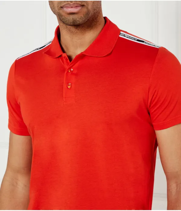 Футболка поло Classic fit Emporio Armani, оранжевый — фото 4
