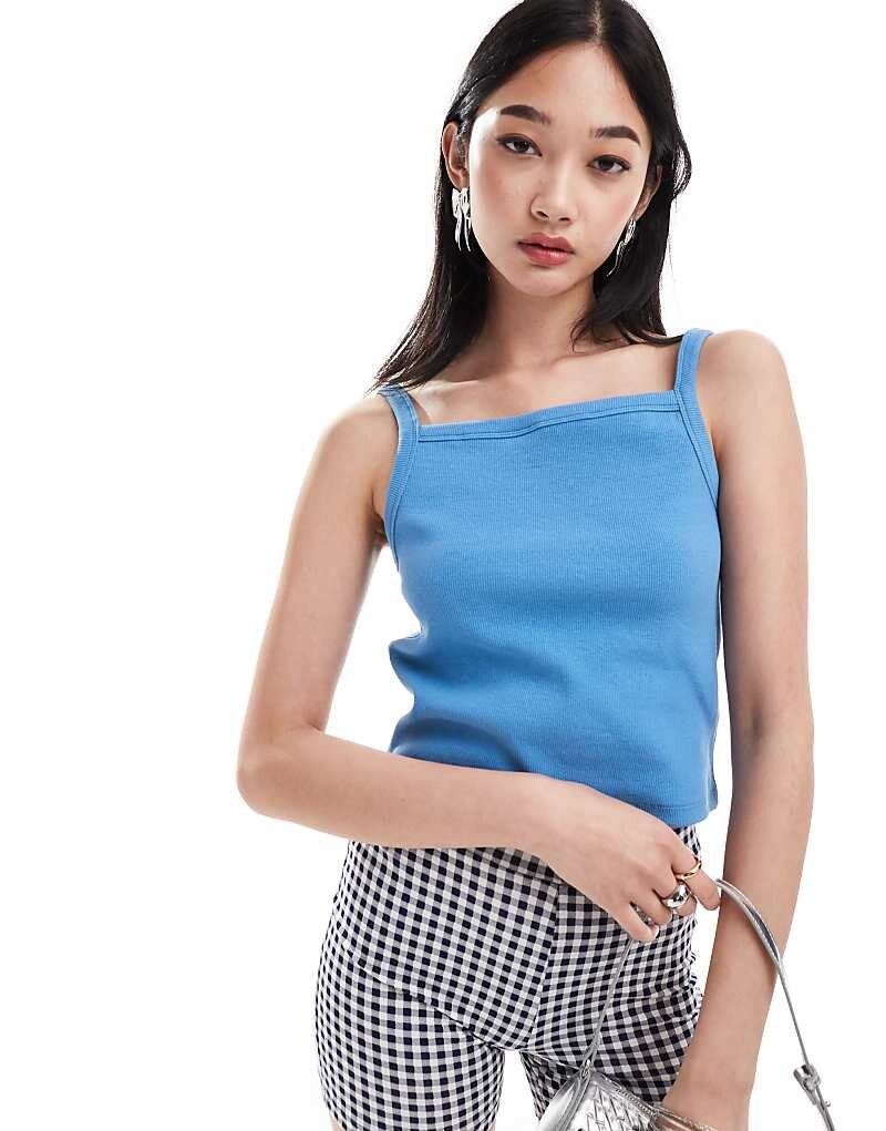 

Синий топ в рубчик Denim Project