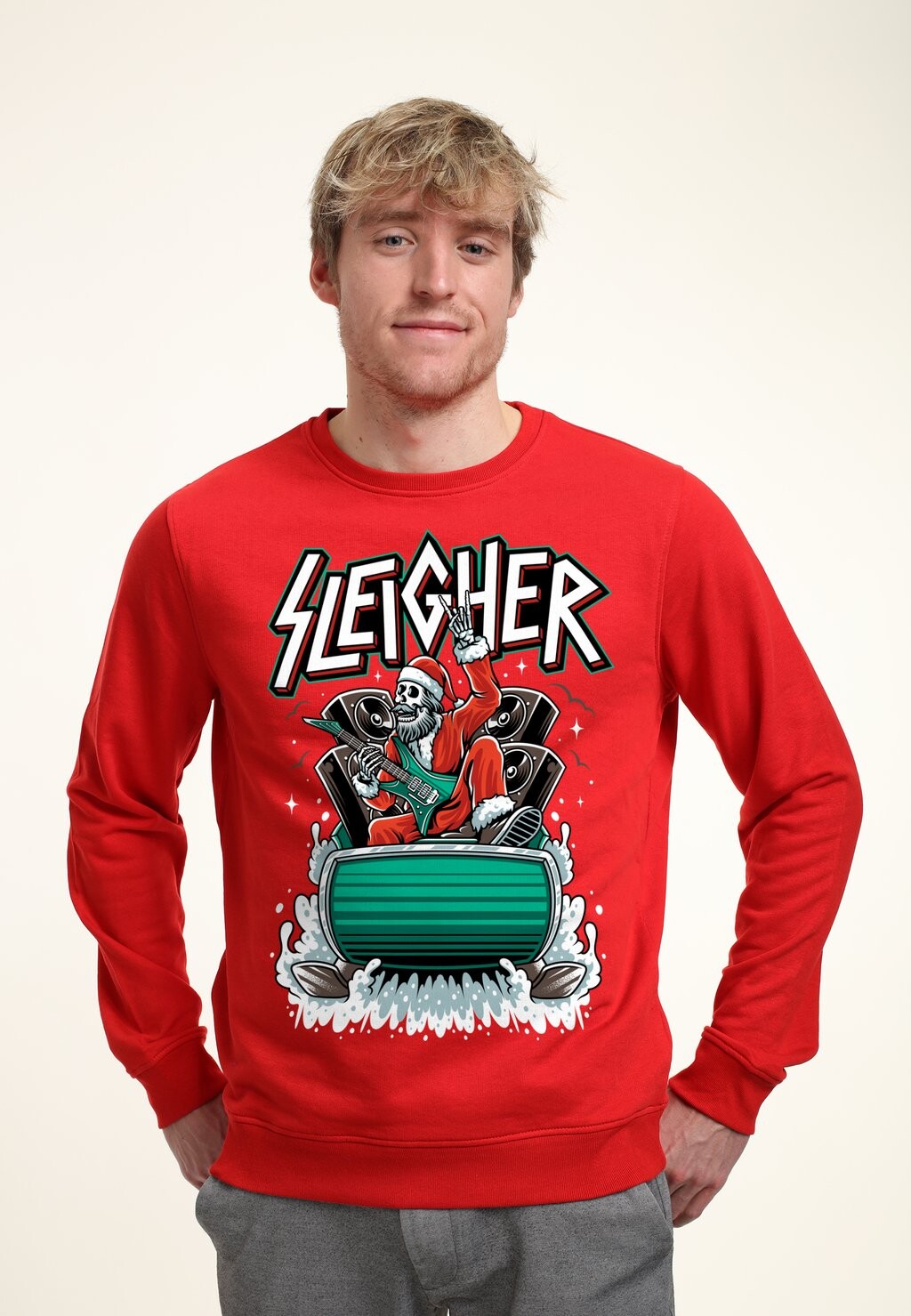 

Толстовка CHRISTMAS SLEIGHER Henry Tiger, красный