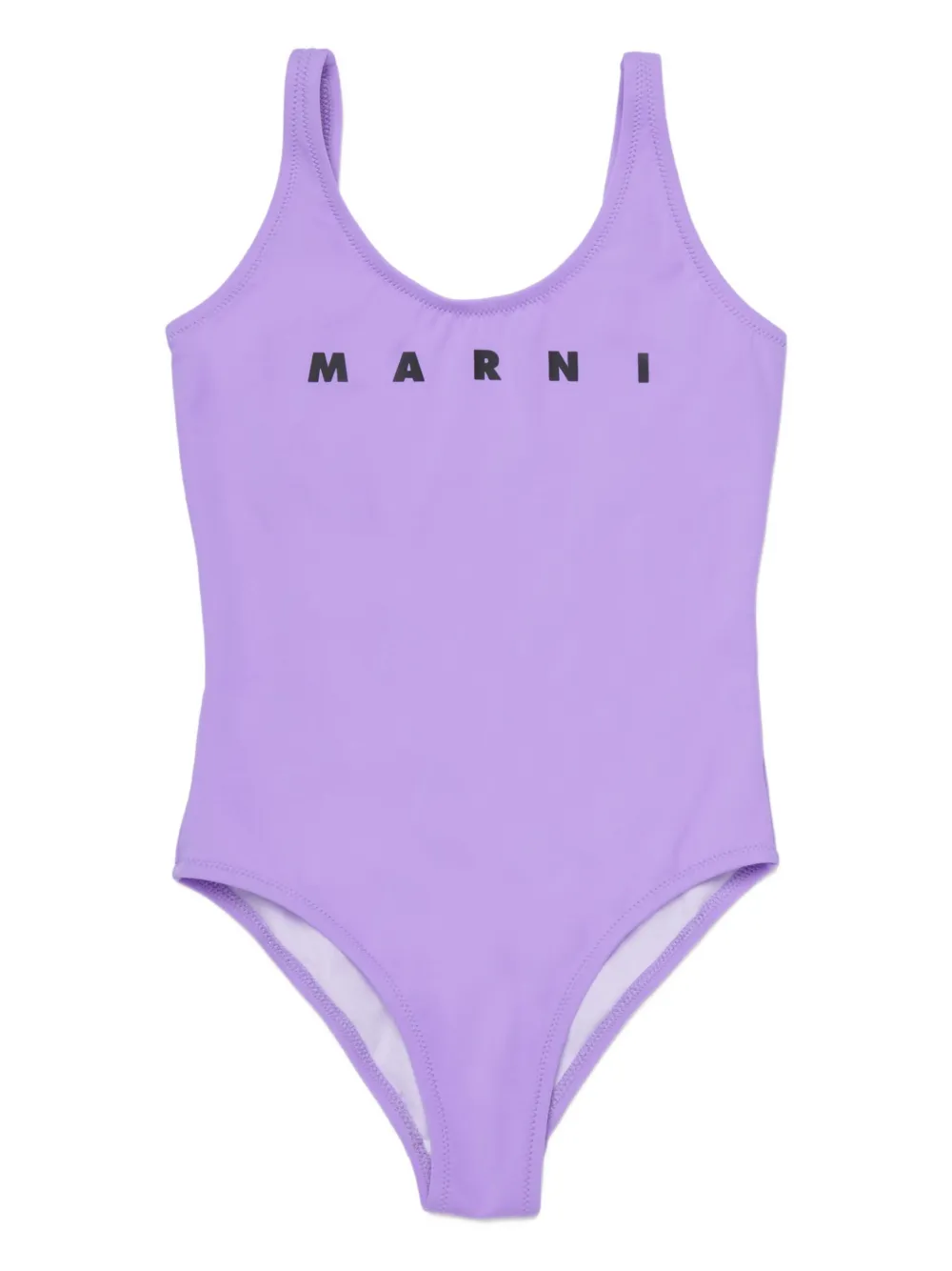 

Купальник с логотипом Marni Kids, фиолетовый