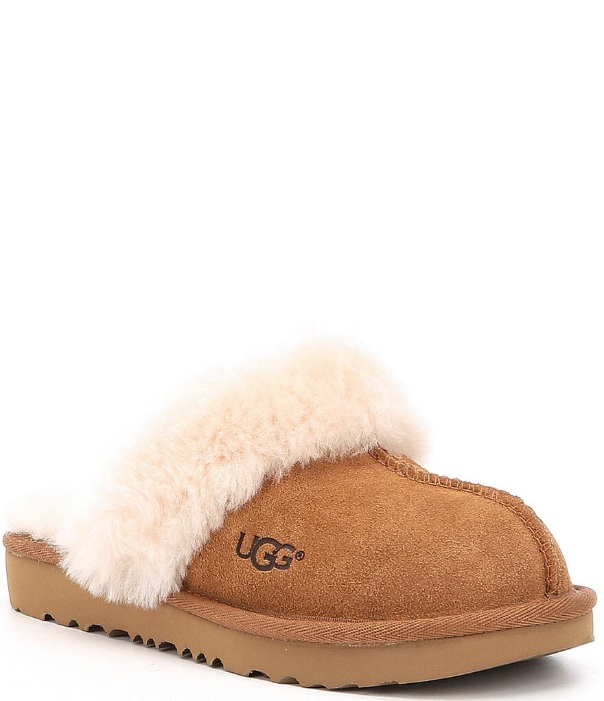 

Замшевые слипоны UGG Kids' Cozy II (Молодежные), коричневый