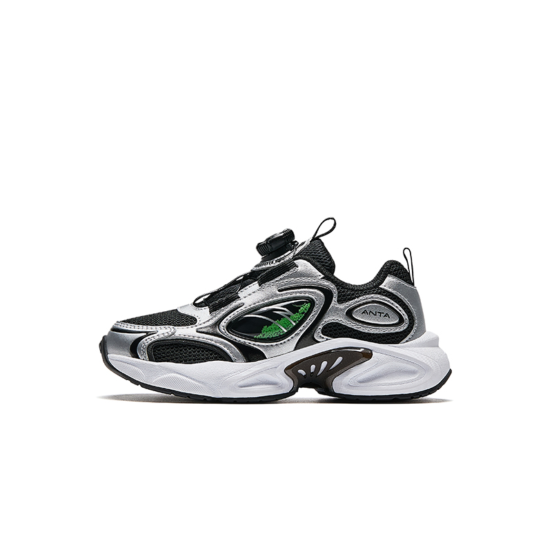 

Звездные путешествия противоскользящие износостойкие низкие детские повседневные кроссовки для детей 3-7 лет Antakids, серебряный/черный