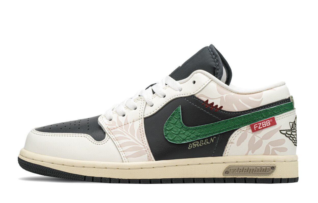 

Кроссовки Air Jordan 1 Vintage Basketball Shoes Women's Low-top Black/white, белый/черный