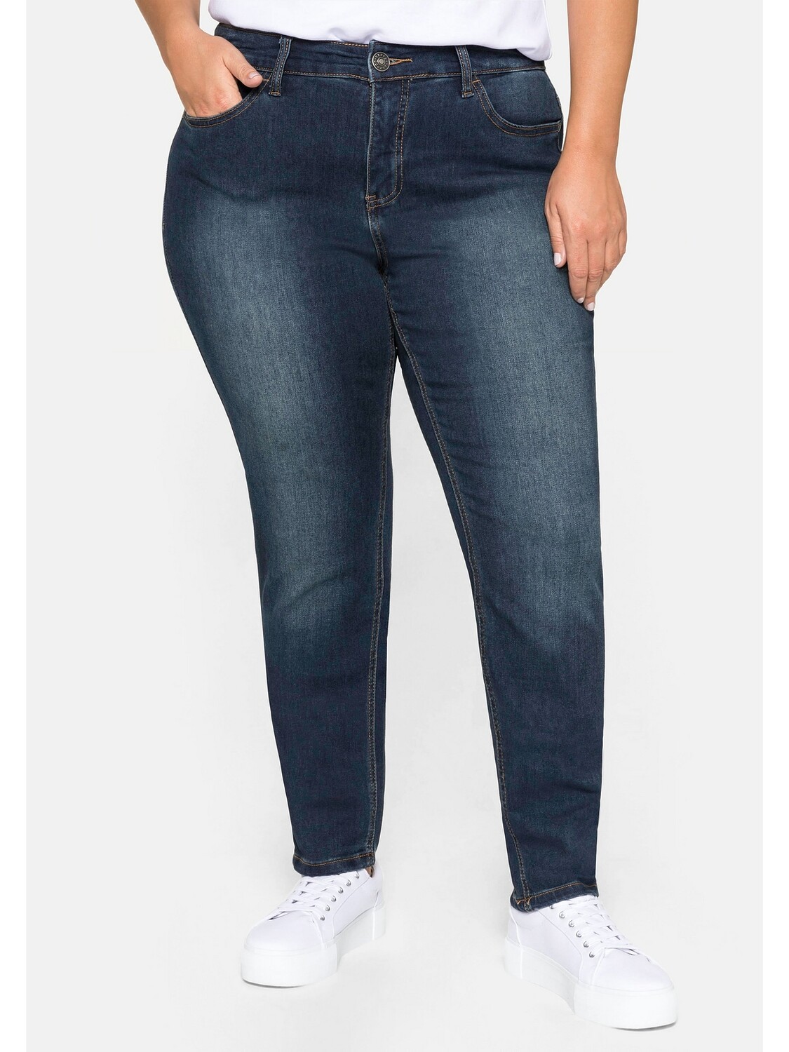 

Джинсы sheego, цвет dark blue Denim