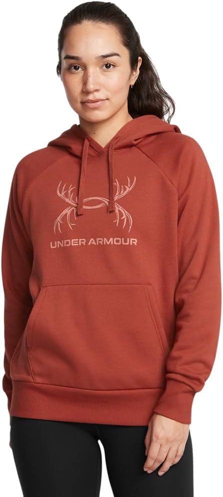

Under Armour - женская толстовка Rival Antler, (840) Earthen Orange/Canyon Pink