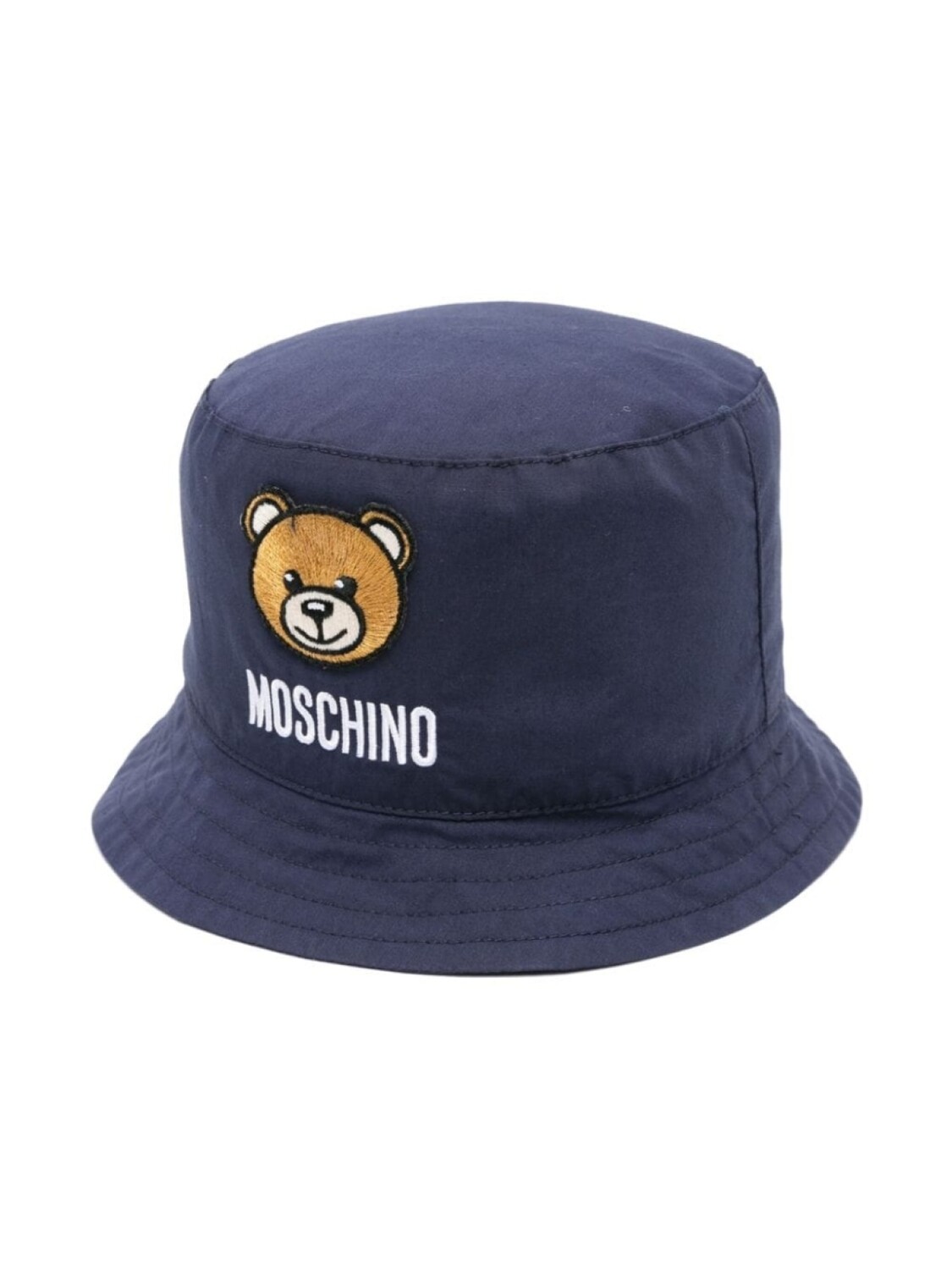 

Moschino Kids панама с вышивкой Teddy Bear, синий