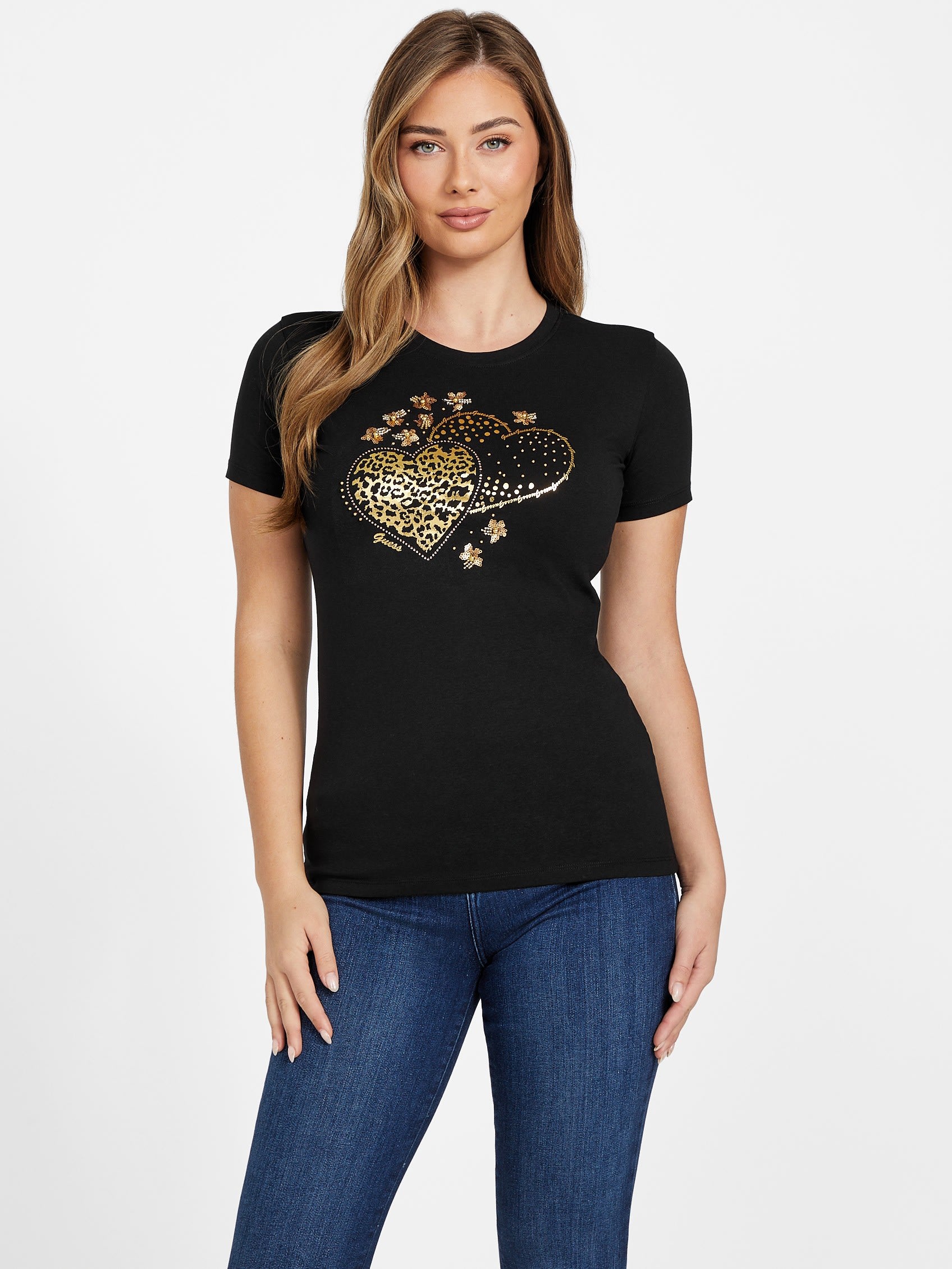 

Эко Дора Футболка Guess Factory, черный