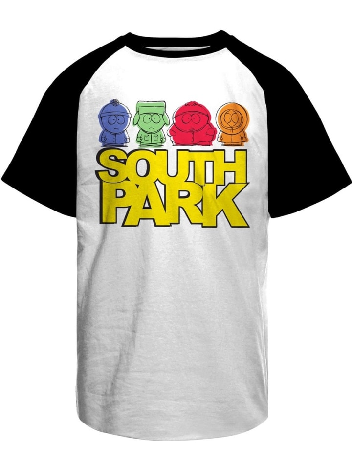 

South Park Белая футболка, Белый, South Park Белая футболка