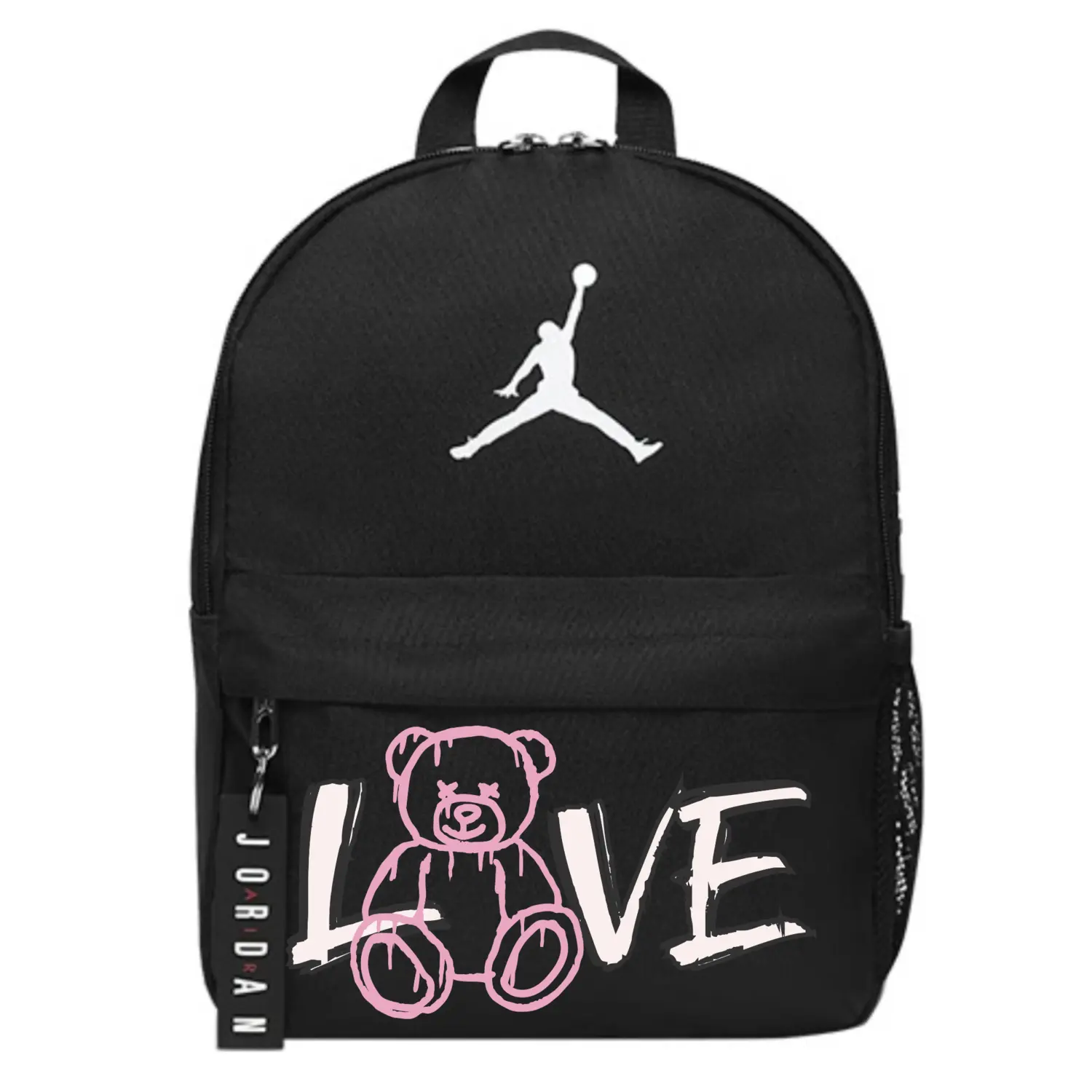 

Jordan Полиэстеровый рюкзак обычный унисекс черный, Love Bear